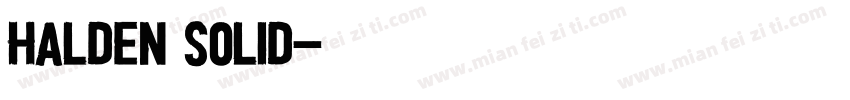 HALDEN SOLID字体转换